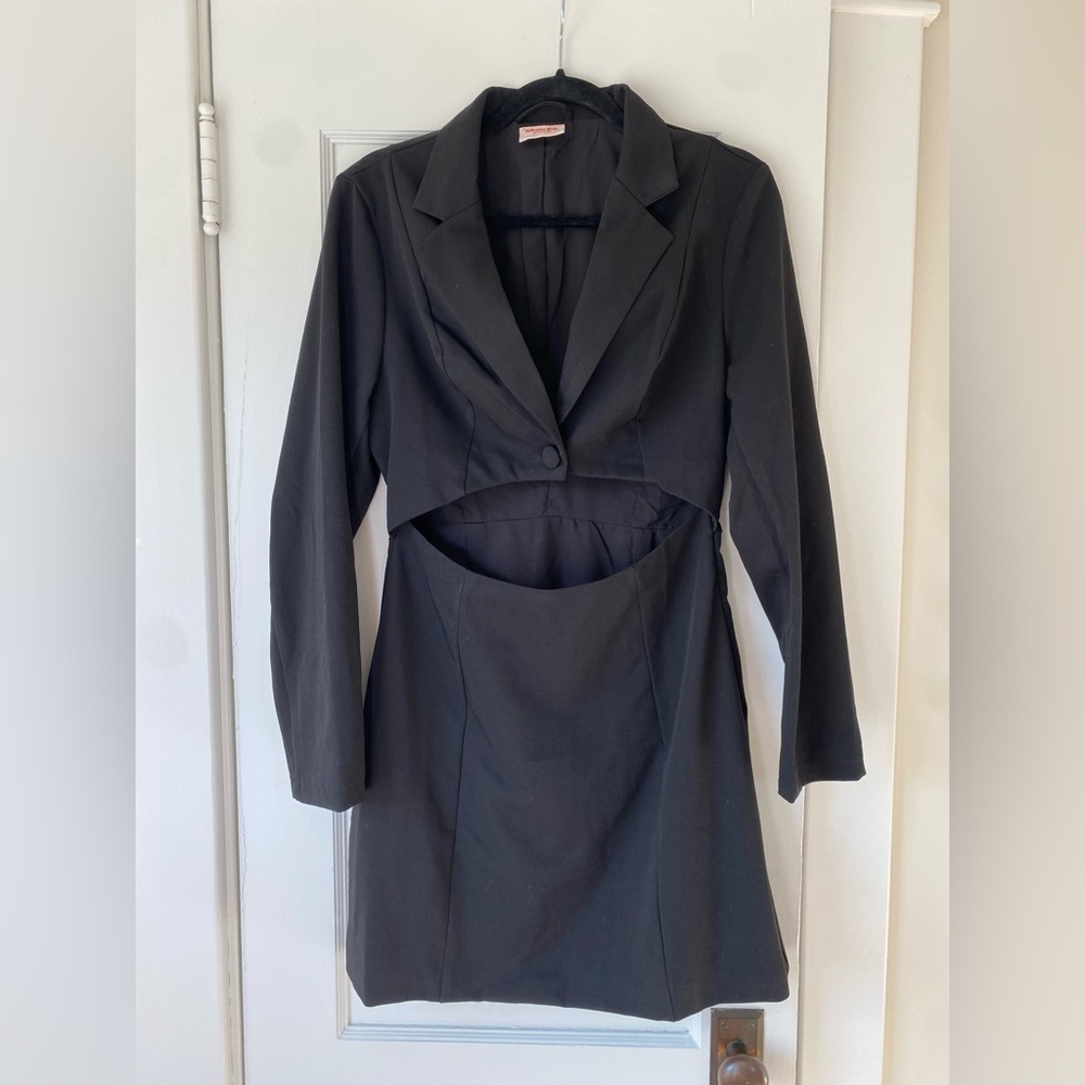 Showpo Tuxedo Cut Out Dress